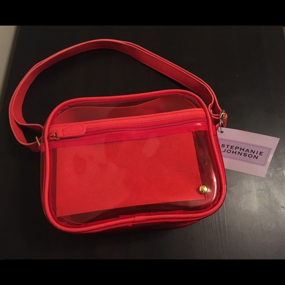 Stephanie Johnson Handbags - NEW Purse / Bag from Stephanie Johnson - Red Clear